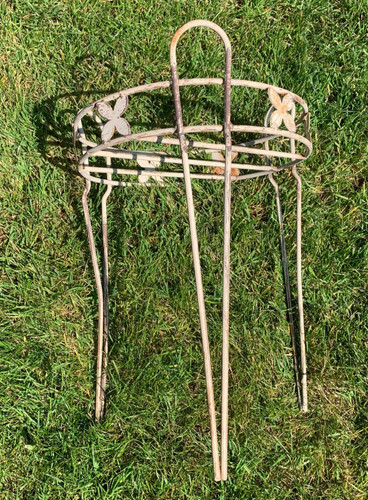 Vintage wrought iron plant - vintage,